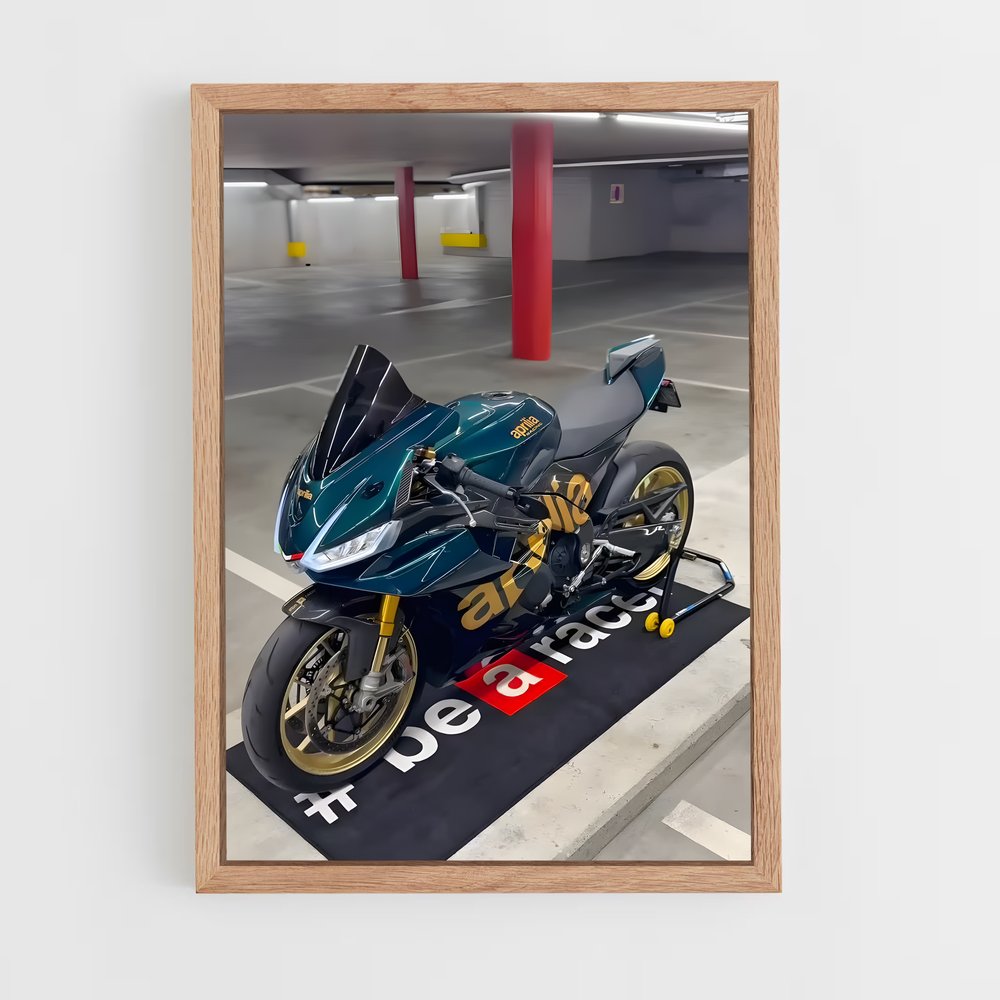 Poster Rsv4 au Garage – affiche Aprilia (vue 4)
